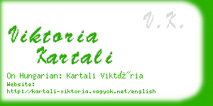 viktoria kartali business card